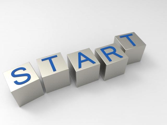 スタートの文字