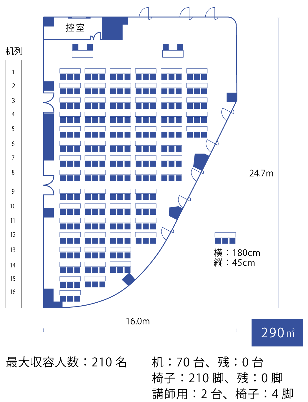 スクール（3名掛け）