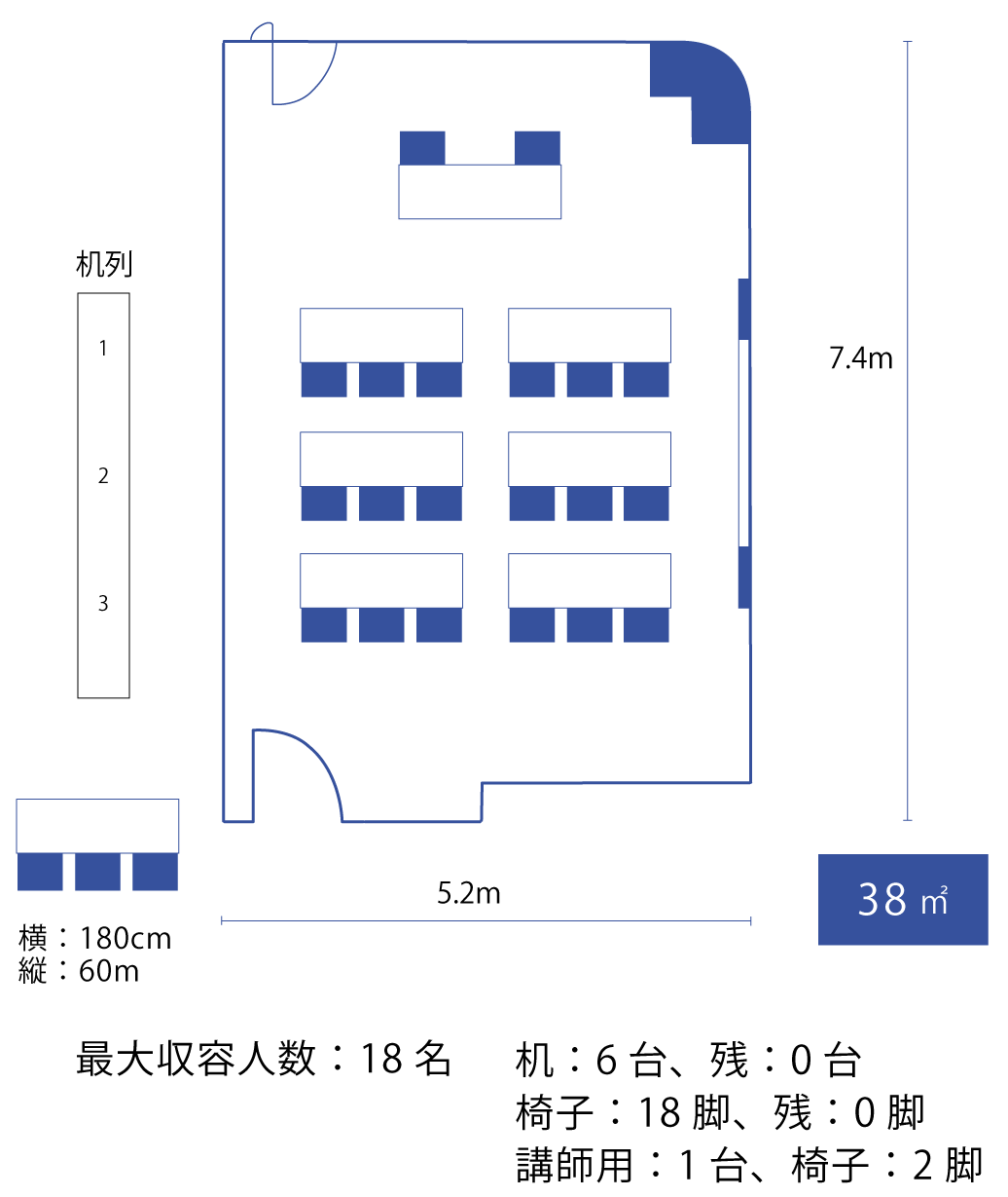 スクール（3名掛け）