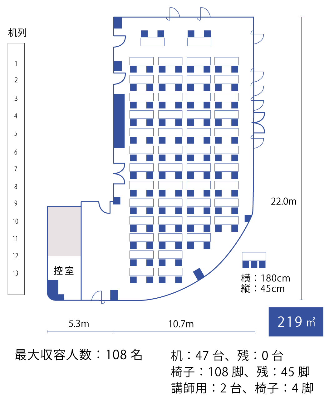 スクール（2名掛け）