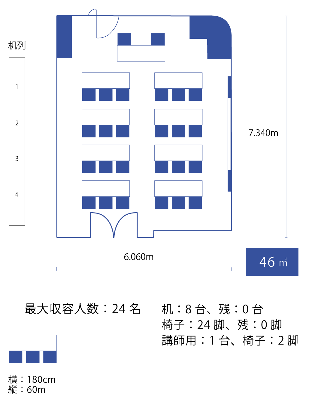 スクール（3名掛け）